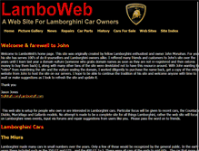 Tablet Screenshot of lamboweb.com